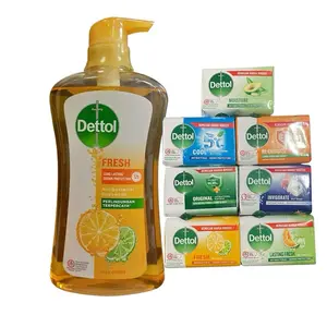 Dettol Anti Bacterial pH-Balanced Body Wash, Fresh - 21.1 Ounce Pump Bottles & Dettol Soap Bars, Moisturizing Formula for Adults | Choose Below.