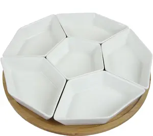 Elama Signature 12" 7-Piece Condiment Server Set