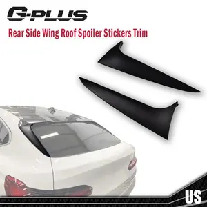 Fit For BMW X4 2019-2021 Matte Black Rear Window Side Wings Spoilers Panels G-PLUS