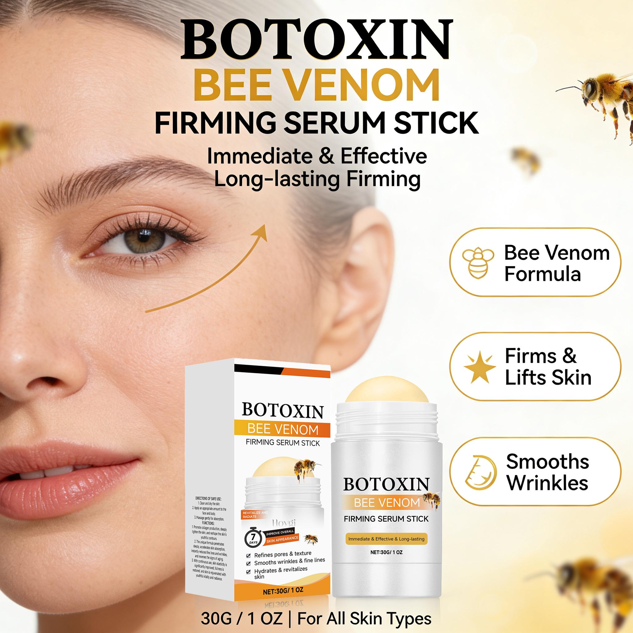 Bee Venom Skin Care Stick, Gentle Hydrating & Moisturizing Balm for Face & Neck, Skin Conditioning Care Stick for Soft Smooth Skin & Natural Contour Appearance, Suitable for Daily Facial & Body Use