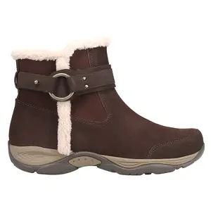 Easy Spirit Womens Elinor Mid Round Toe Zippered Casual Boots Ankle - Brown