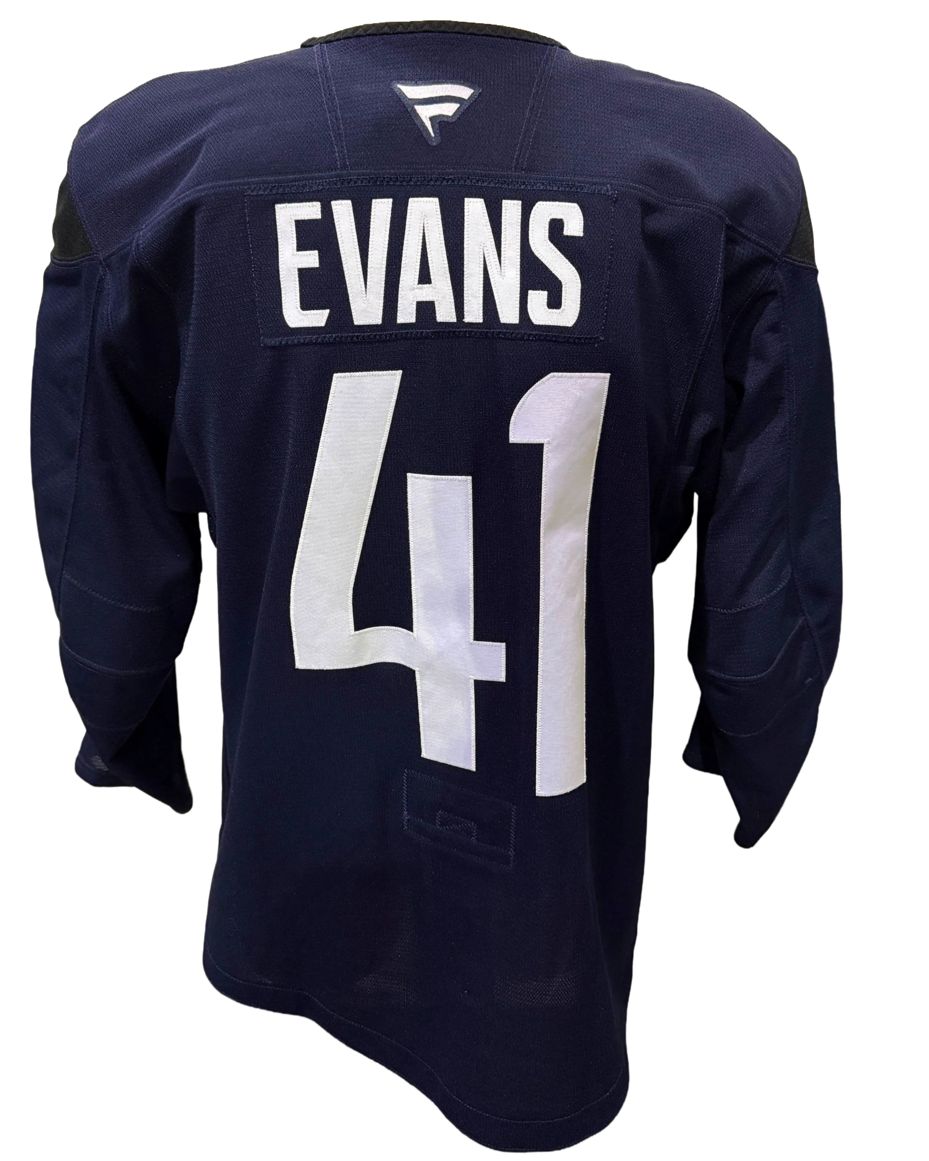 R. Evans #41 Worn Practice Jersey Navy 25/26