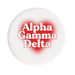Alpha Gamma Delta Big Heart Sorority Button
