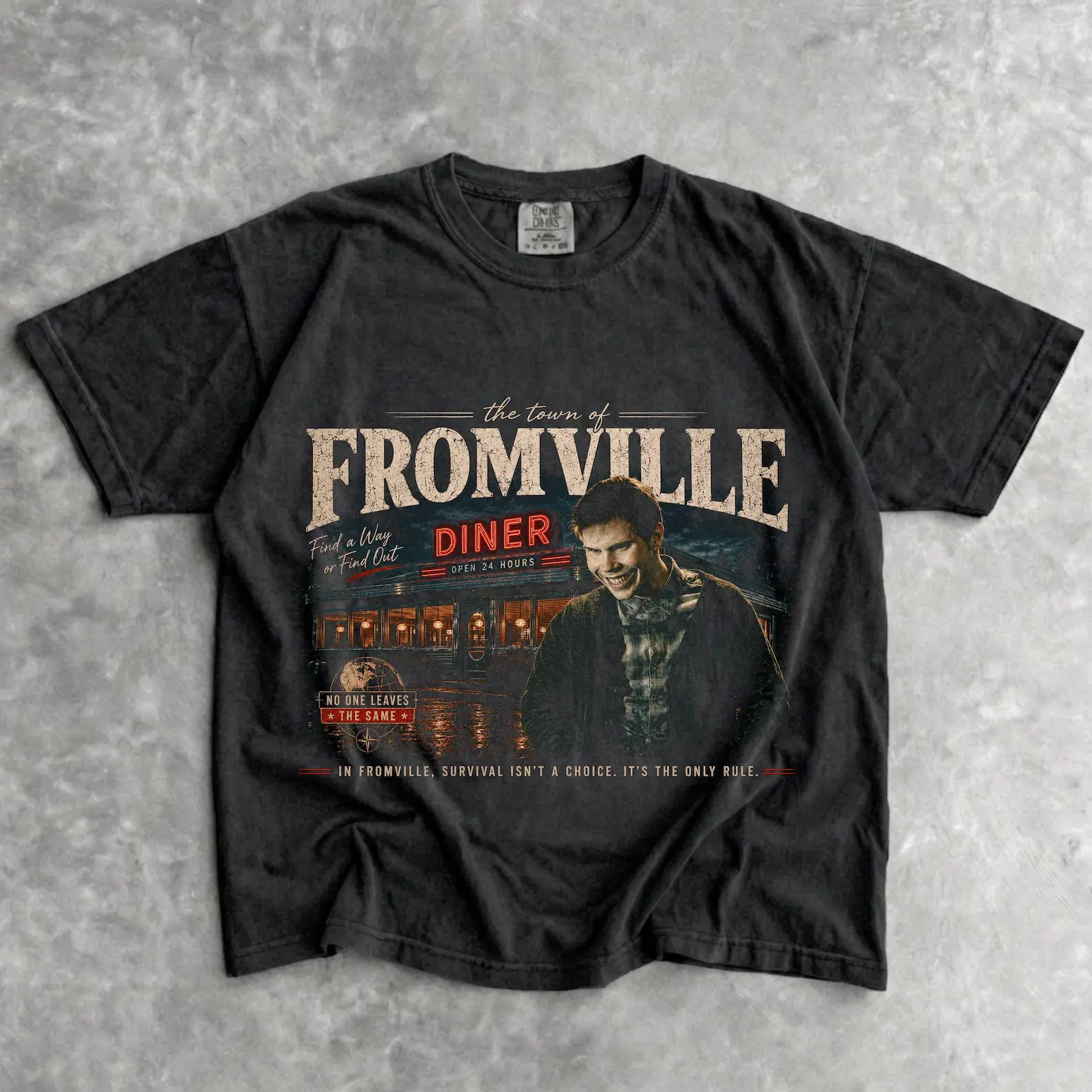 FROM TV Series Graphic Tee - Vintage Fromville 90s Retro Horror T-Shirt - Comfort Colors Streetwear - Unisex Horror TV Show Merch Gift for Fans