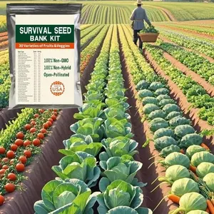 30,000 Non-GMO Heirloom Vegetable Seeds – 30 Variety Pack for Gardening, Homesteading, and Long-Term Food Security