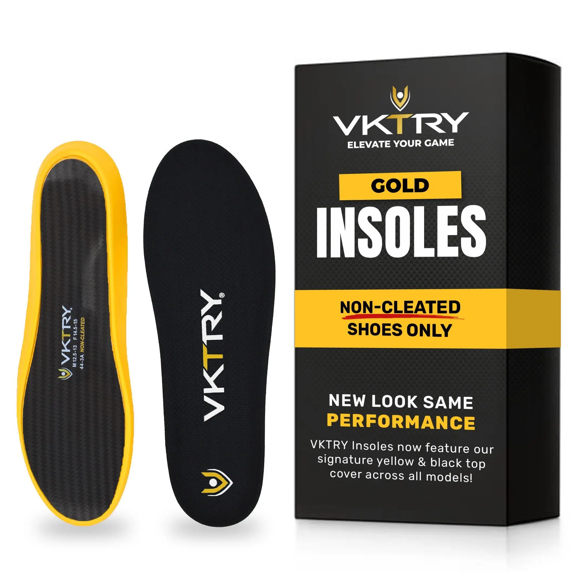 VKTRY Basketball Gold Carbon Fiber Performance Insoles VKTRY Basketball Gold Carbon Fiber Performance Insoles