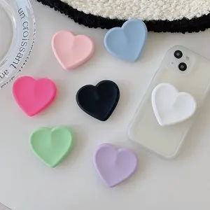 Cute Heart Shaped Phone Holder, Creative Phone Back Stand, Foldable Phone Holder, Phone Accessories for Women & Girls, Mount