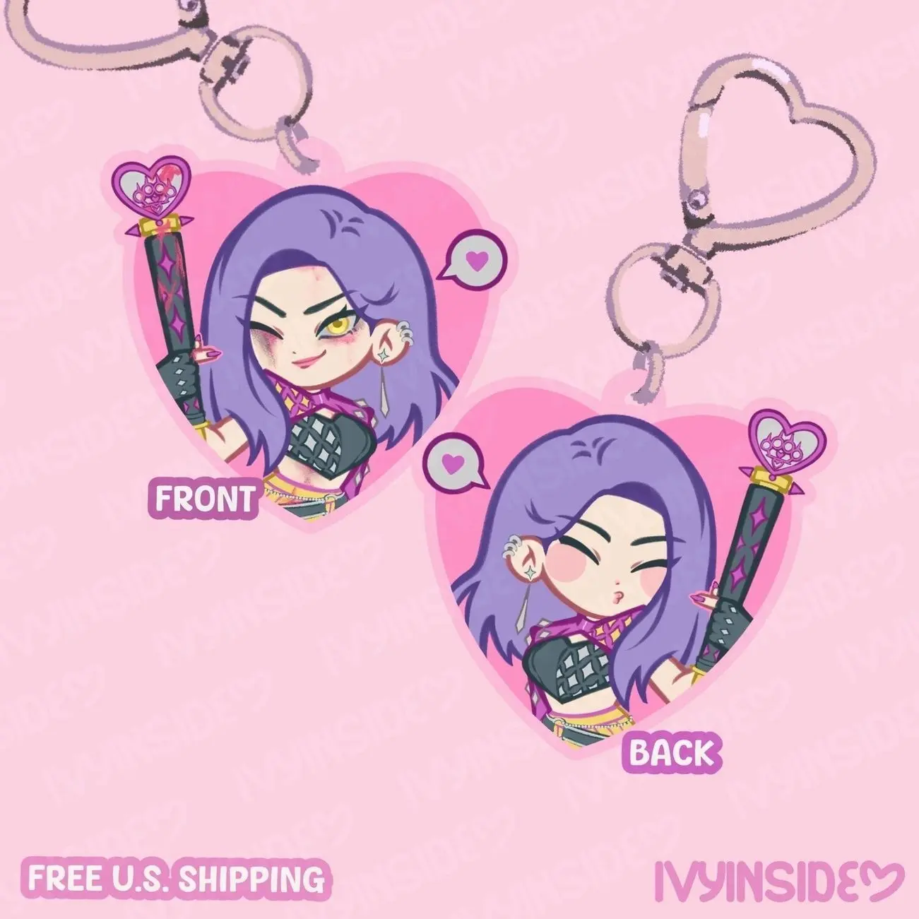 MiNA Inspired Fanart - Death by Delight Keychain | DBD Horror Charm