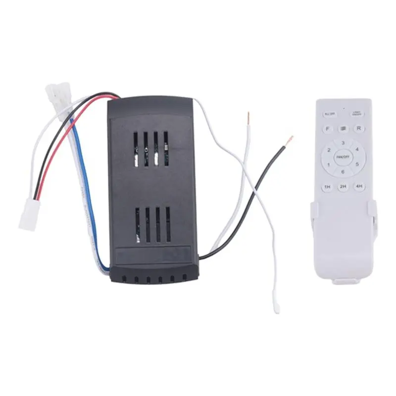 Universal Ceiling Fan Remote Control Kit 30W 6-Speed Timing Function DC Fan Light Remote Replacement
