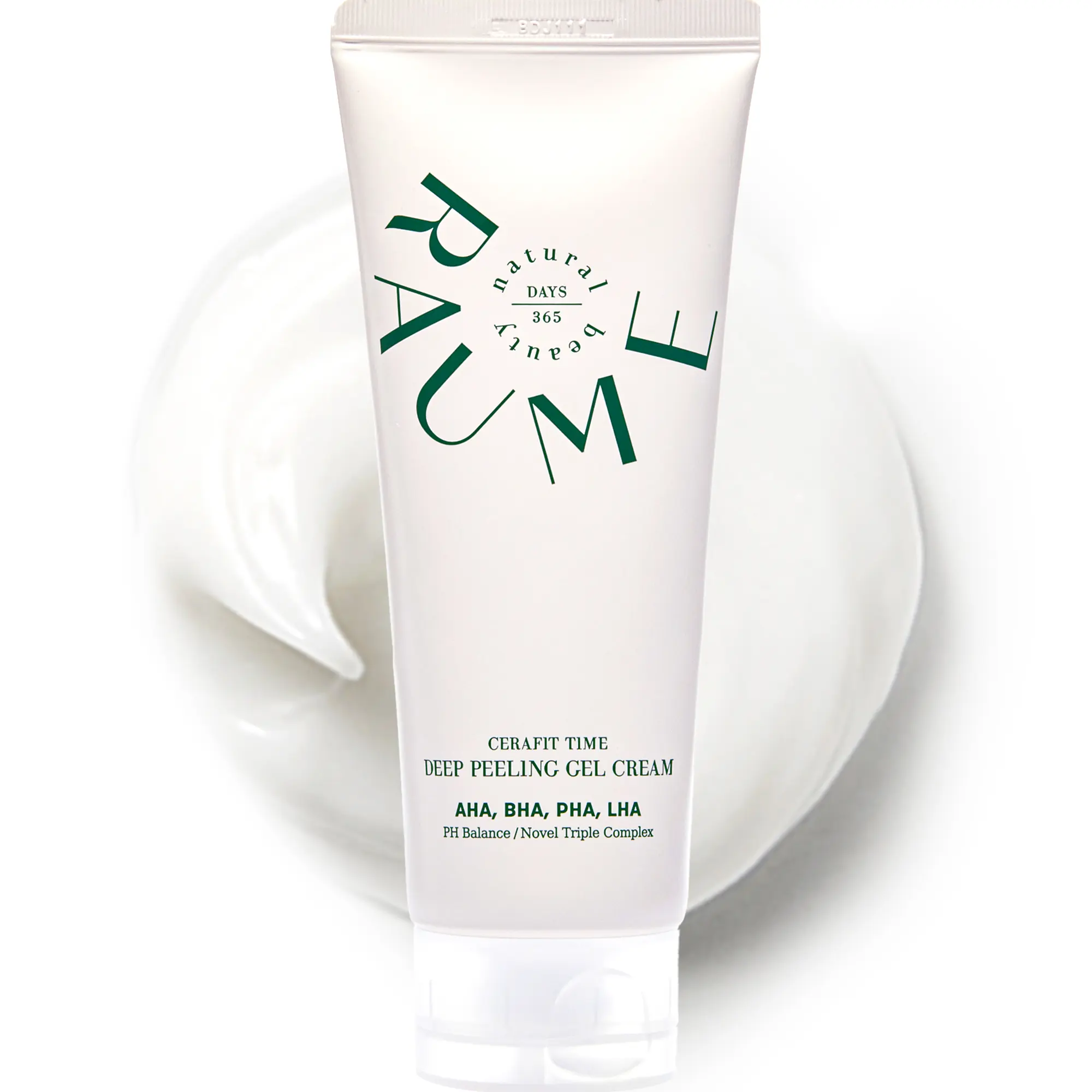 RAUME Cerafit Deep Peeling Gel Cream – Korean Skincare, K-Beauty Exfoliating Gel, AHA BHA PHA LHA, Smooth & Clear Skin