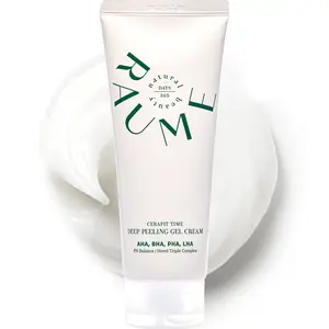 RAUME Cerafit Deep Peeling Gel Cream – Korean Skincare, K-Beauty Exfoliating Gel, AHA BHA PHA LHA, Smooth & Clear Skin
