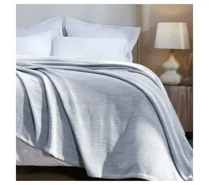 Superior Maya Chenille Herringbone Cotton Blanket, Full Queen
