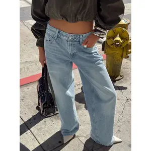 Serenitia Mid Rise Relaxed Jeans Light Wash Petite