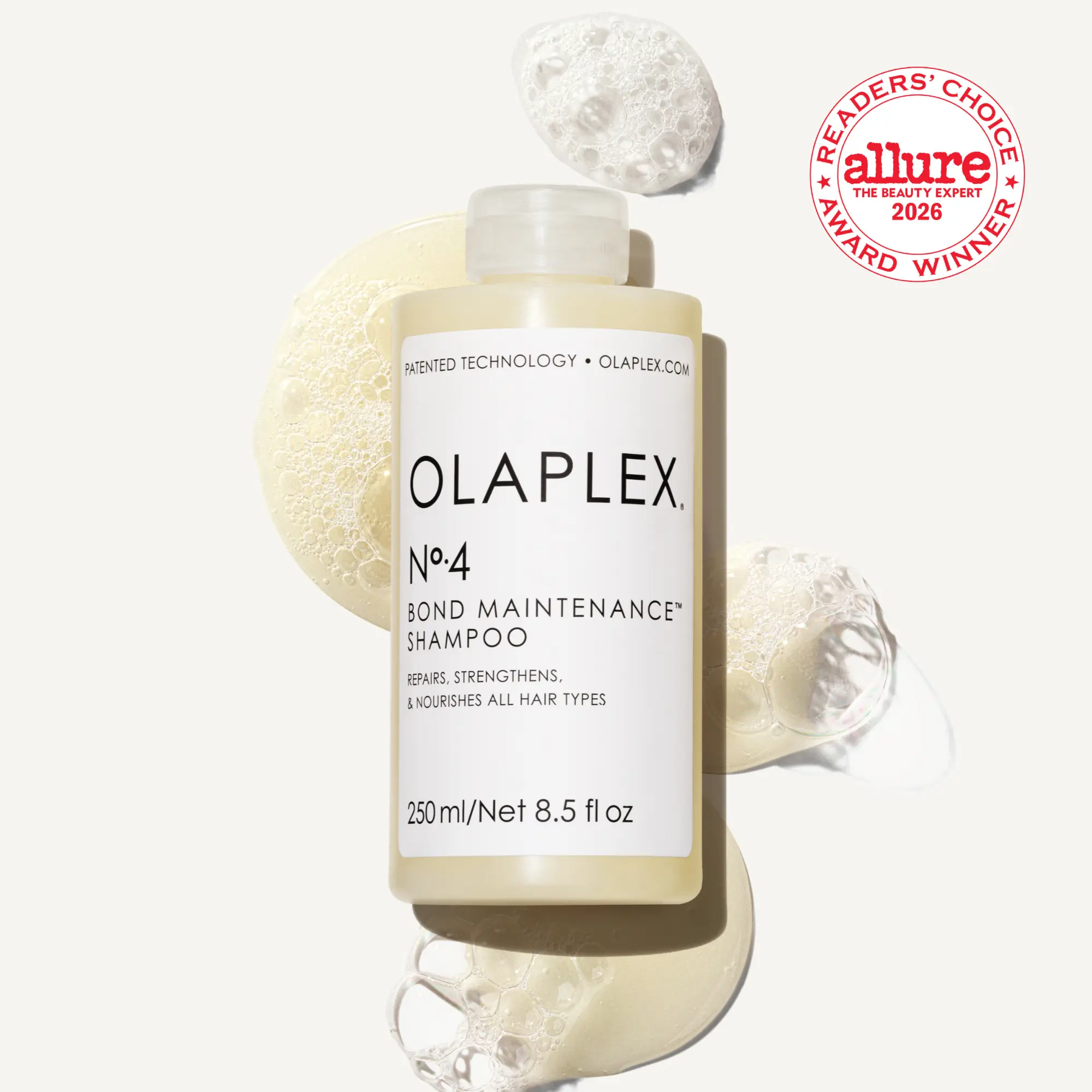 OLAPLEX Nº.4 Bond Maintenance Shampoo - Sulfate-Free, Vegan, Concentrated, High-Lather Shampoo to Strengthen & Hydrate Hair