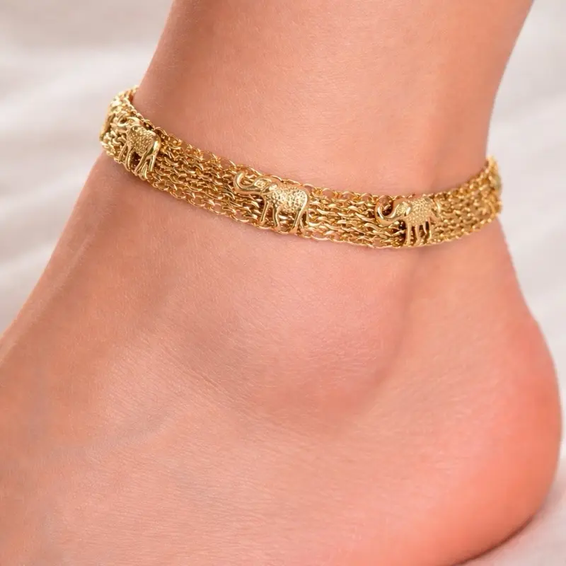 Elephant Anklet bestie gift