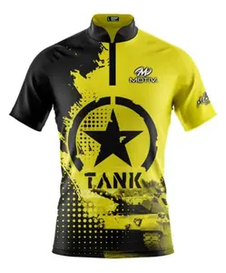 *FREE Custom Name & Logo* Motiv Tank YellowJacket Bowling Jersey