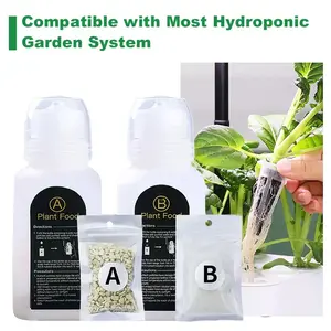 Hydroponic Nutrients Comprehensive NutrientSolution Fertilizer Hydroponics UniversalCompatibility User-friendly  Liquid Indoor/outdoor Use Green