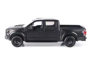 2017 Ford F-150 Raptor - Matte Black Diecast 1:24 Scale Model - Motormax 79344MTBK