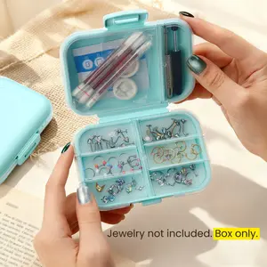 KUTLAN Box for Piercing Jewelry - PP Material, Stores Earrings, Bead Grabbers, Guide Rods & Mini Cases