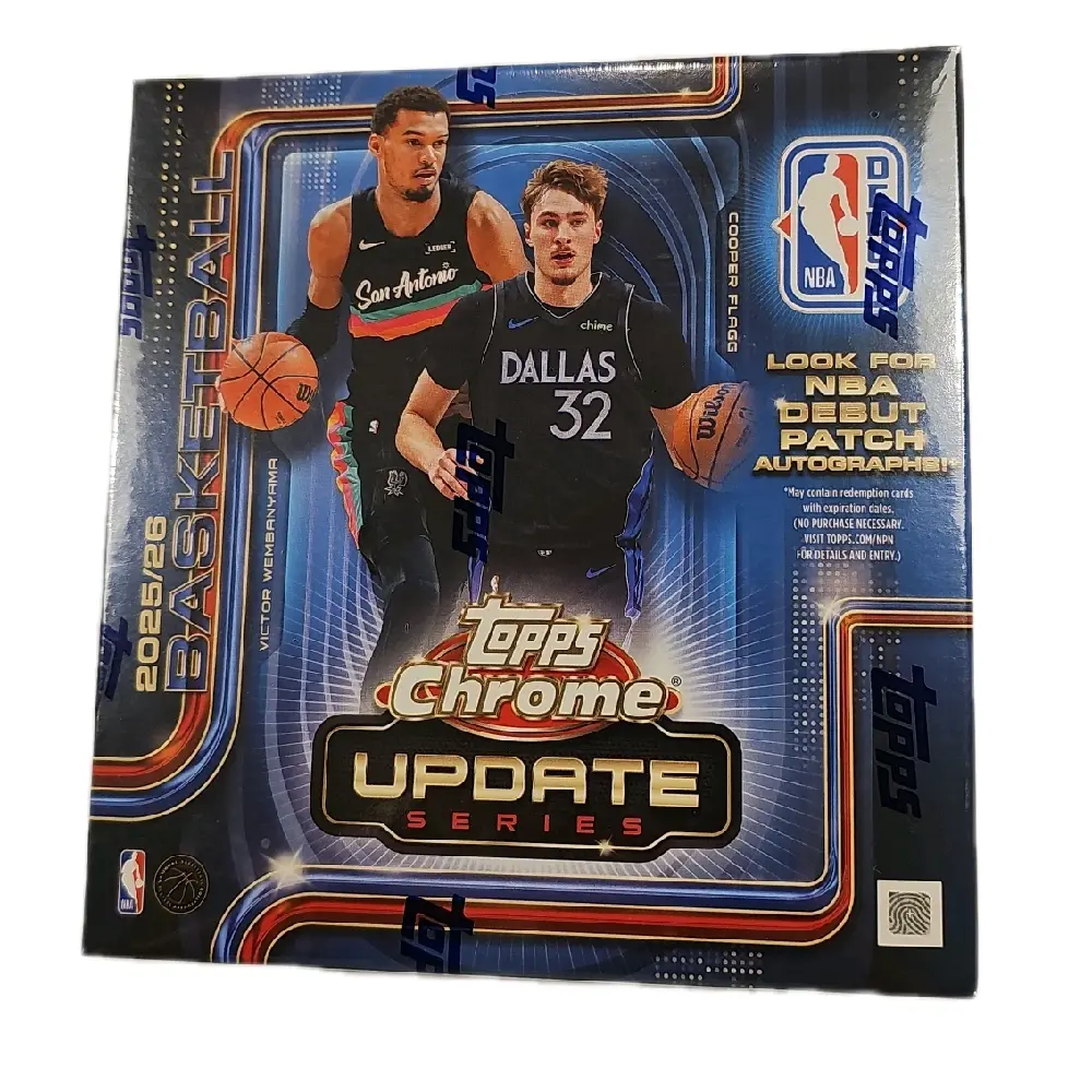 2025-26 Topps Chrome Licensed Basketball NBA Update Mega Box
