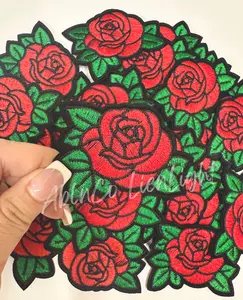 Rose Embroidery Patch Rose Embroidery Patch