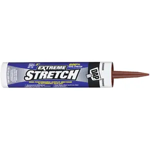 DAP 7079818707 10.1 oz High Performance Extreme Stretch Elastomeric Sealant, Redwood