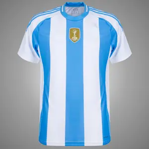 White Blue Color ARGENTINA Home 24/25 Soccer Jersey, ARGENTINA White  Blue Color 24/25 Home Edition Short Sleeve Soccer Shirt