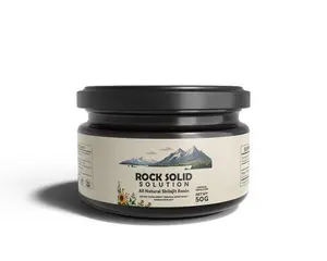Rock Solid Core - 100% Natural Shilajit Resin Supplement for Healthcare & Fitness with Fulvic Acid & Antioxidants 50g