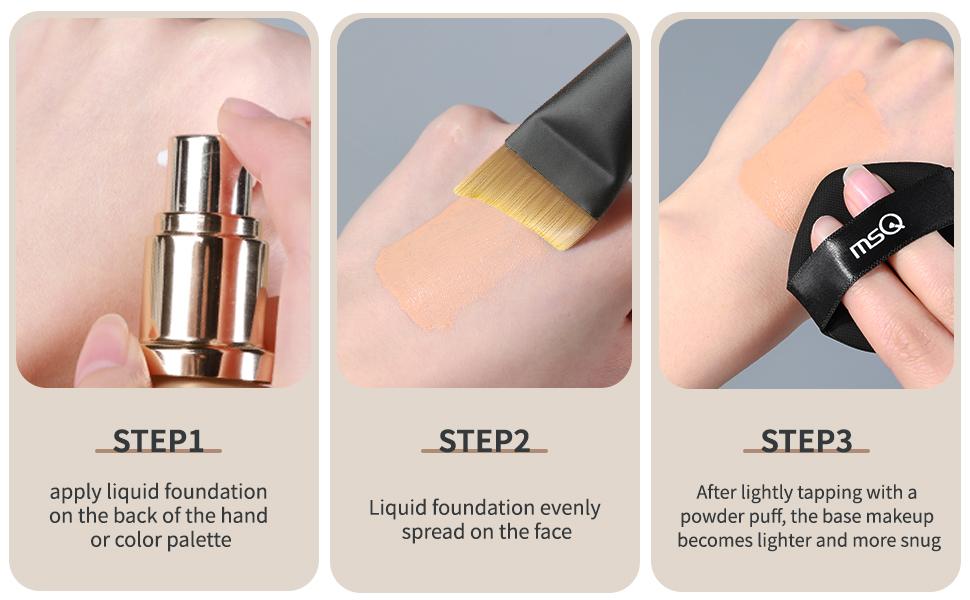 MSQ Single Star Glory Makeup Brush - Precision Application for Flawless Makeup Application