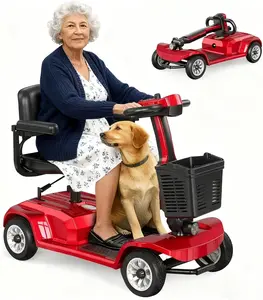 Unificare 4-Wheel Electric Mobility Scooter for Seniors, Safe & Stable Daily Travel Mobility Scooter 4-Wheel Seniors Safe Daily Travel