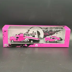 M2 Machines Auto-Haulers - 1974 Dodge Truck and 1969 Dodge Dart Swinger 340 - 1:64 Scale Diecast Model Set in Acrylic Display Box R95 26-01