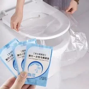 50/80pcs Disposable Toilet Seat Covers, Hotel Travel Portable Waterproof Maternity Protection, Home Use Hygienic Cushion Inserts