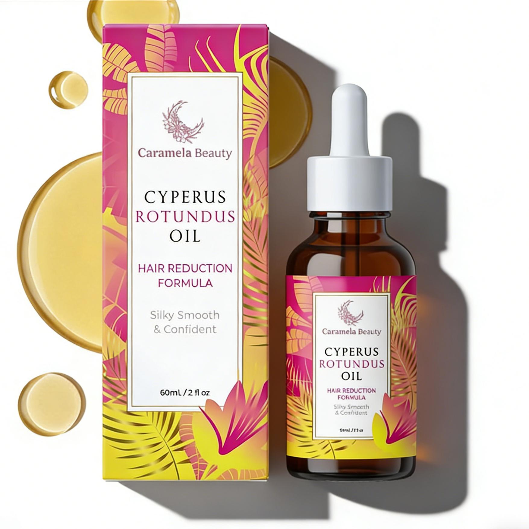 Beauty Cyperus Rotundus Oil for Natural Hair Reduction – 60ml/2oz – Plant-Based Formula to Help Minimize Unwanted Hair Growth – Nourishes & Soothes Skin
