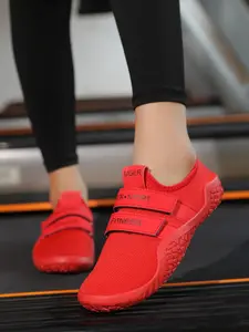 Unisex's Sporty Velcro Training Shoes, Sporty Breathable Comfortable Gym Shoes, Men's Training & Gym Shoes for Indoor Fitness, Athletic Sports Shoes, Lightweight Athletic Shoes