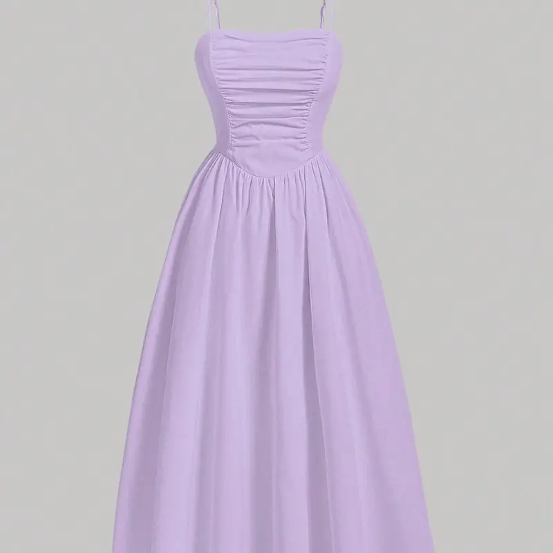 Women's Plain Cami Dress, Elegant Garden Party Wedding Guest Dress for Party Holiday Wedding Guest, Ladies Clothes for All Seasons