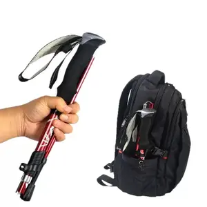 Aluminum Alloy 5-Section Folding Trekking Pole – Professional Outdoor Hiking & Climbing Gear – Ultralight, Portable Walking Stick
