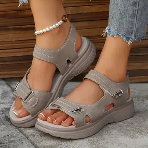 Womens Sporty Style Flat Sandals Open Toe Walking Comfy Casual Low Wedge Summer Shoes Springfresh Womens Sporty Style Flat Sandals Open Toe Walking Comfy Casual Low Wedge Summer Shoes Springfresh