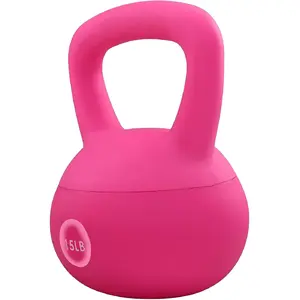 Soft Kettlebells - Sea and Iron Sand Filled Weights for Women and Men - Color Coded Soft Vinyl Kettlebells, Multiple Sizes