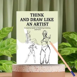 Quick Sketching Drawing Book, Lightweight Portable, Start Sketching Anytime, No Base Required, Fast Learning (pencils Not Included)