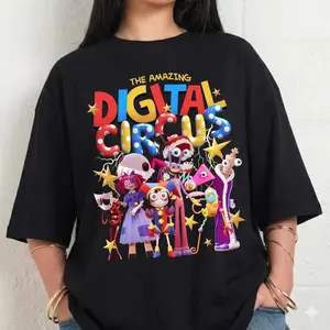 The Amazing Digital Circus Shirt, TADC Fan Gift, Digital Circus Characters Shirts, Circus Theme Sweatshirt Hoodie, Anime Gift For Boy Girl