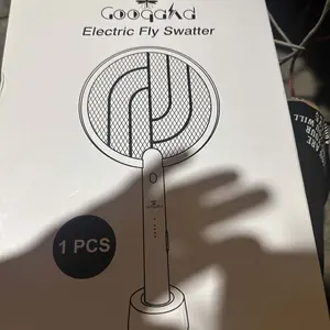 4000V Electric Fly Swatter Racket, 1800mAh Smart Bug Zapper with USB Rechargeable Base, Powerful Mosquitoes Trap Lamp & Fly Killer with 3-Layer Safety Mesh for Home, Bedroom, Kitchen, Patio