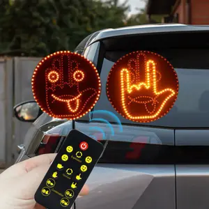 Car Gesture Decorative Lights Rechargeable Wireless LED Remote Control Fun Finger Lights for Road Rage Relief Car upplies