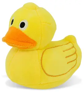 DOLLIBU SNUG-MOOSHIES 4" Super Squishy Polyester Soft Plush Stuffed Duck Toy, Suitable for Ages 0+
