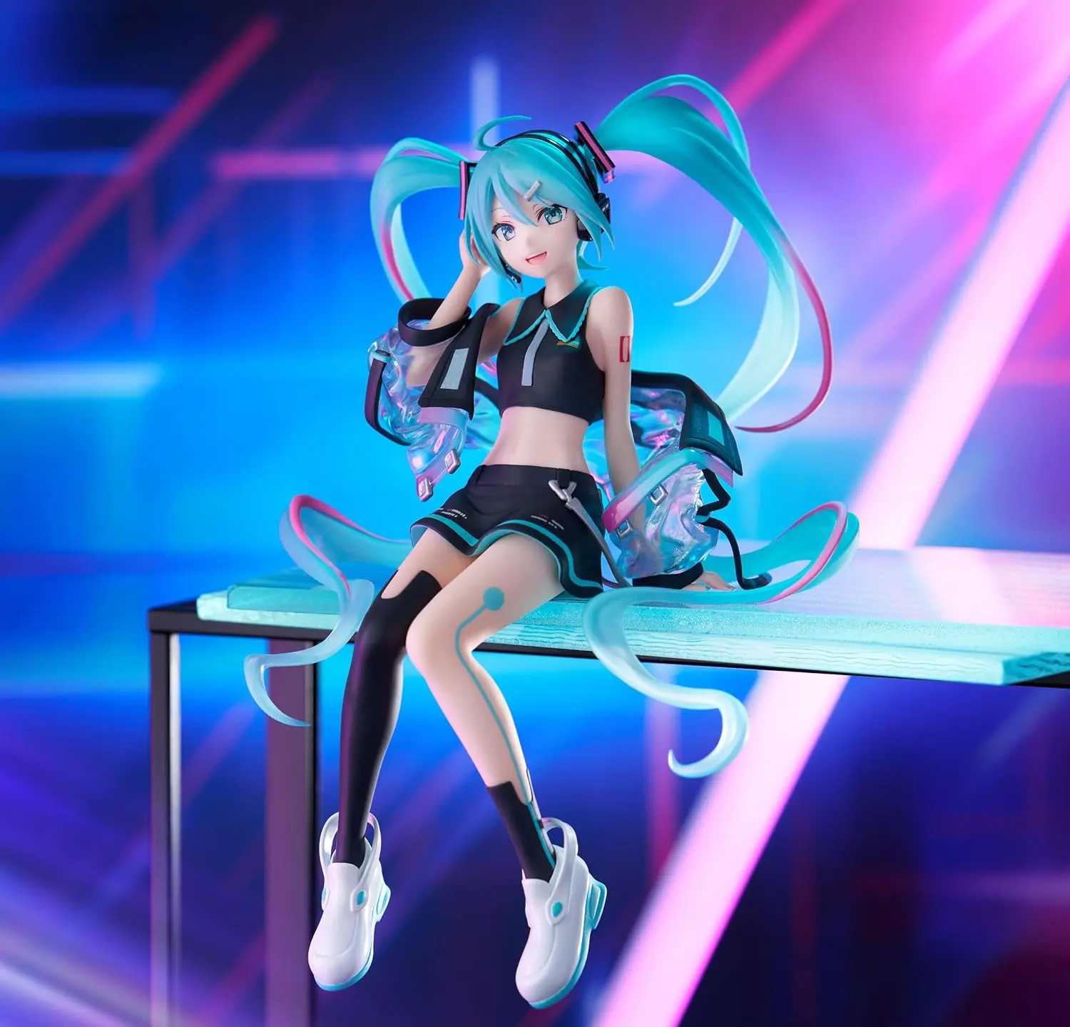 FURYU Corporation-Hatsune Miku Noodle Stopper Figure -Neon Cyber-