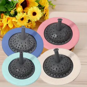 4PCS Silicone Sink Strainer,Kitchen Sink Stopper,Traps Food Debris and Prevents Clogs Garbage Disposal Strainer Sink Drain Catcher Plug Drain Cover