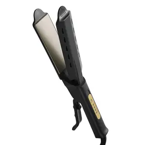 Salon Grade Wide Plate Flat Iron Hair Straightener, Fast Heat Adjustable Temp Titanium Straightening Iron for Thick Curly 4C Natural Hair, Anti-Frizz Home Use Styling Tool for Black Hair, Affordable Professional Flat Iron