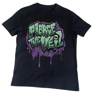 Vintage Pierce The Veil band Skull Black Cotton S-5XL Unisex White Shirt, Graphic T-Shirt Hip Hop Unisex Music Album T-shirts, y2k band shirt, gift for fans, gift for her, Rock Band Music Shirt Menswear Top