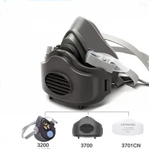 3200 Safety Half Mask Respirator for Protection, Spray Painting Mask, Dustproof Half Mask, Polished Design, Ideal for Industrial Use, Dustproof Gasproof Mask