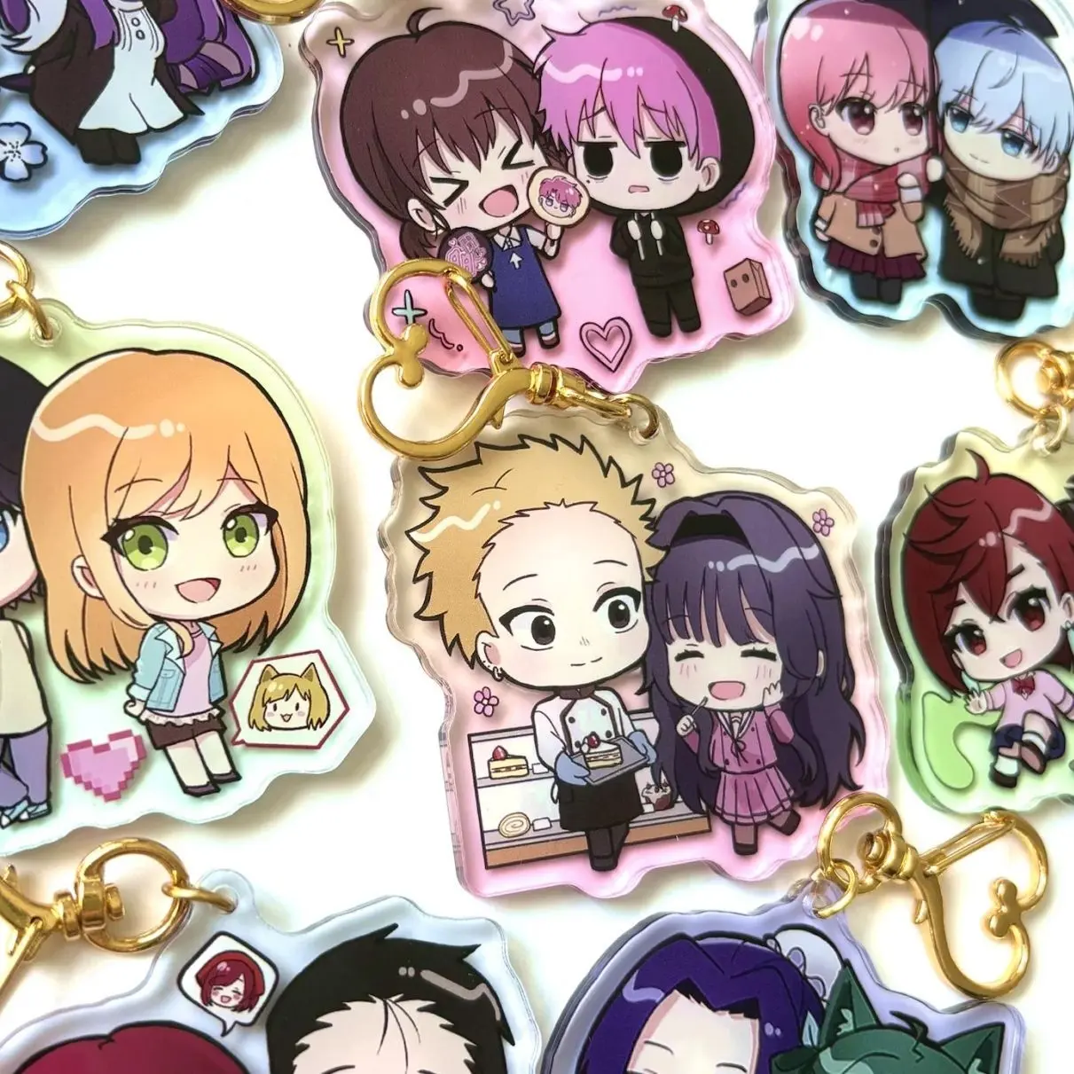 9 Couple Anime Duos  Acrylic Keychains Gifts