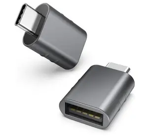 2-Pack USB 3.0 Female to USB-C/Thunderbolt 3/4 Adapter, Space Grey, Compatible with MacBook Pro/Air 2024, Surface, Type-C Devices